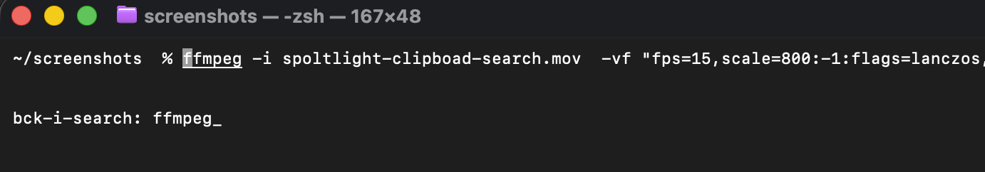 Mac Terminal Reverse Search