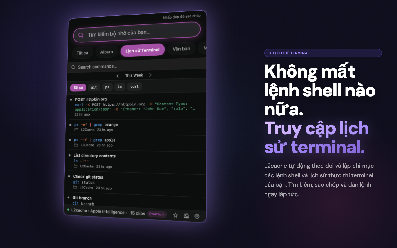 Terminal History — L2Cache