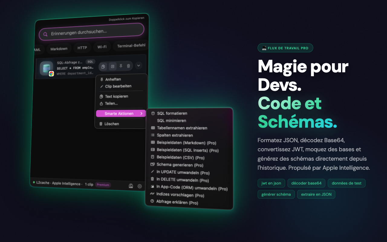 Outils de développement — L2Cache