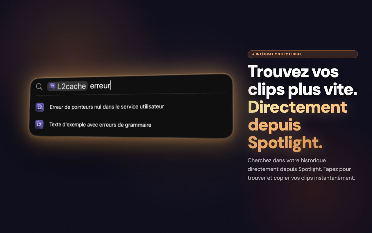 Spotlight Search — L2Cache
