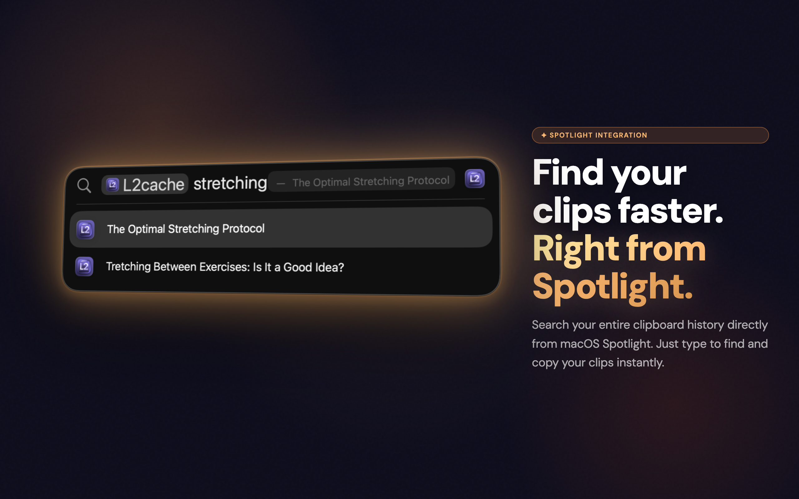 Spotlight Search — L2Cache